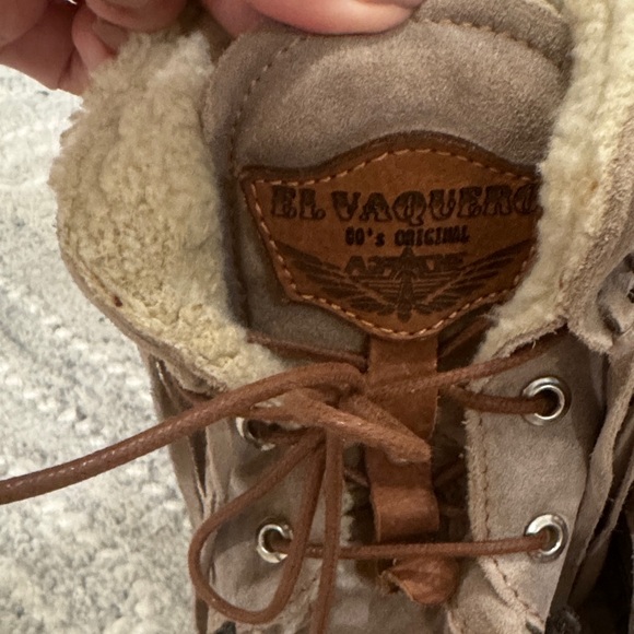 El Vaquero Studded Fringe Lace-Up Boots - Picture 3 of 7